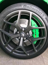 Custom green painted HSV GTS-R Maloo calipers, engine cover and car parts by Immersion Imaging, North Brisbane. Dipit Kustoms Mick Jones.