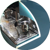 Custom painted commercial coffee machines by Immersion Imaging, Brisbane.